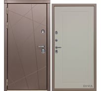 Дверь DIVA 50 2050x960 мм Левая Бронза - Н10 Софт шампань УТ-00075305