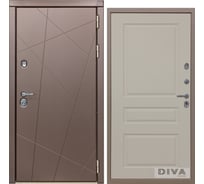 Дверь DIVA 50 2050x860 мм Правая Бронза - Д13 Софт шампань УТ-00075258