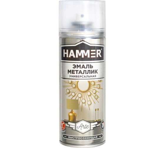 Универсальная металлизированная эмаль Hammer медь, 0.27 кг, 0.52 л ЭК000139886 1