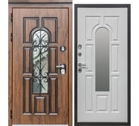 Дверь DIVA МХ-32 2050x860 мм Левая Дуб темный - Альберо браш грей УТ-00075523