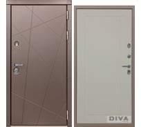 Дверь DIVA 50 2050x860 мм Правая Бронза - Н10 Софт шампань УТ-00075303