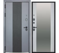 Дверь DIVA МХ-51 зеркало 2050x860 мм Левая Лофт графит - Лофт белый УТ-00075599