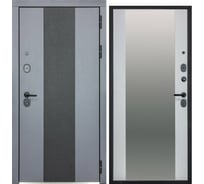 Дверь DIVA МХ-51 зеркало 2050x960 мм Правая Лофт графит - Лофт белый УТ-00075602