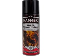 Термостойкая эмаль Hammer КО аэрозоль, черный, 520 мл, 0.27 кг, 5002, 800 ± 5 градусов ЭК000139186