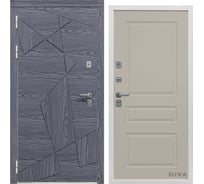 Дверь DIVA 97/3 2050x860 мм Левая Дуб графит - Д13 Софт шампань УТ-00074995