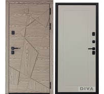 Дверь DIVA 97/1 2050x960 мм Правая Дуб натуральный - Н10 Софт шампань УТ-00074959