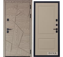 Дверь DIVA 97/1 2050x860 мм Правая Дуб натуральный - Д7 Софт шампань УТ-00073492