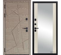 Дверь DIVA 97/1 2050x960 мм Зеркало Левая Дуб натуральный - Д15 Софт шампань УТ-00074999