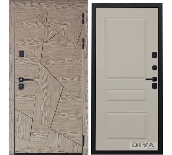 Дверь DIVA 97/1 2050x960 мм Правая Дуб натуральный - Д13 Софт шампань УТ-00074906 1