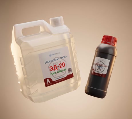Эпоксидная смола ArtEpoxy ЭД-20 (5 кг; с отвердителем ПЭПА 500 гр) ВИ-21634