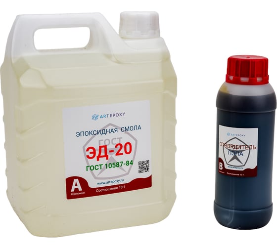 Эпоксидная смола ArtEpoxy ЭД-20 (5 кг; с отвердителем ПЭПА 500 гр) ВИ-21634