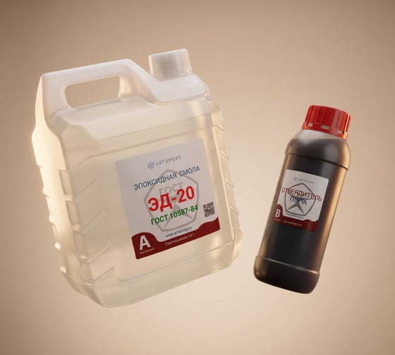 Эпоксидная смола ArtEpoxy ЭД-20 (5 кг; с отвердителем ПЭПА 500 гр) ВИ-21634