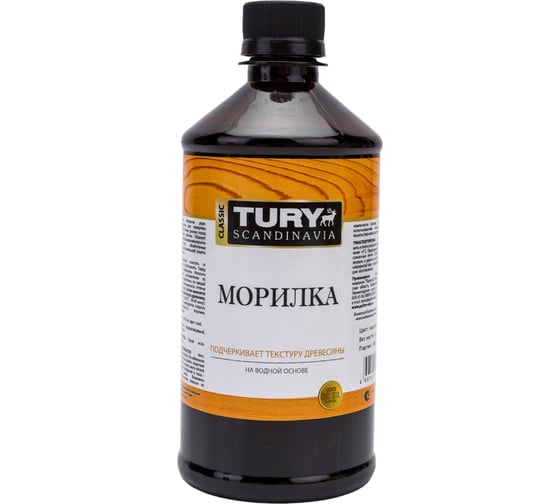 Деревозащитная морилка TURY калужница, 0,5 л 2004590 1