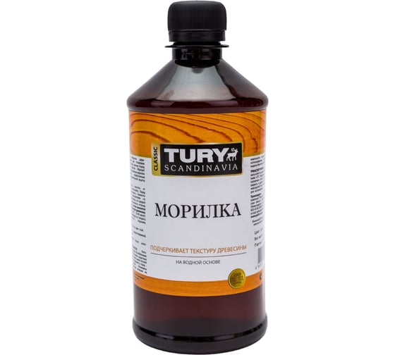 Деревозащитная морилка TURY сосна, 0,5 л 2006039