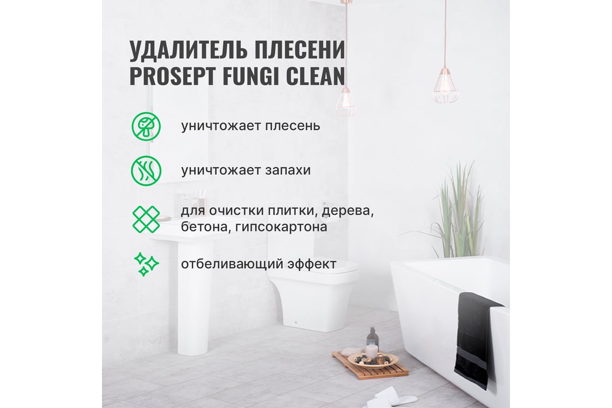 Удалитель плесени с минеральных поверхностей PROSEPT FUNGI CLEAN 5л 019-5 -  выгодная цена, отзывы, характеристики, фото - купить в Москве и РФ