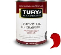 Грунт-эмаль по ржавчине 3 в 1 TURY МС-102 (красная RAL 3020; 11 кг) T1-00007190