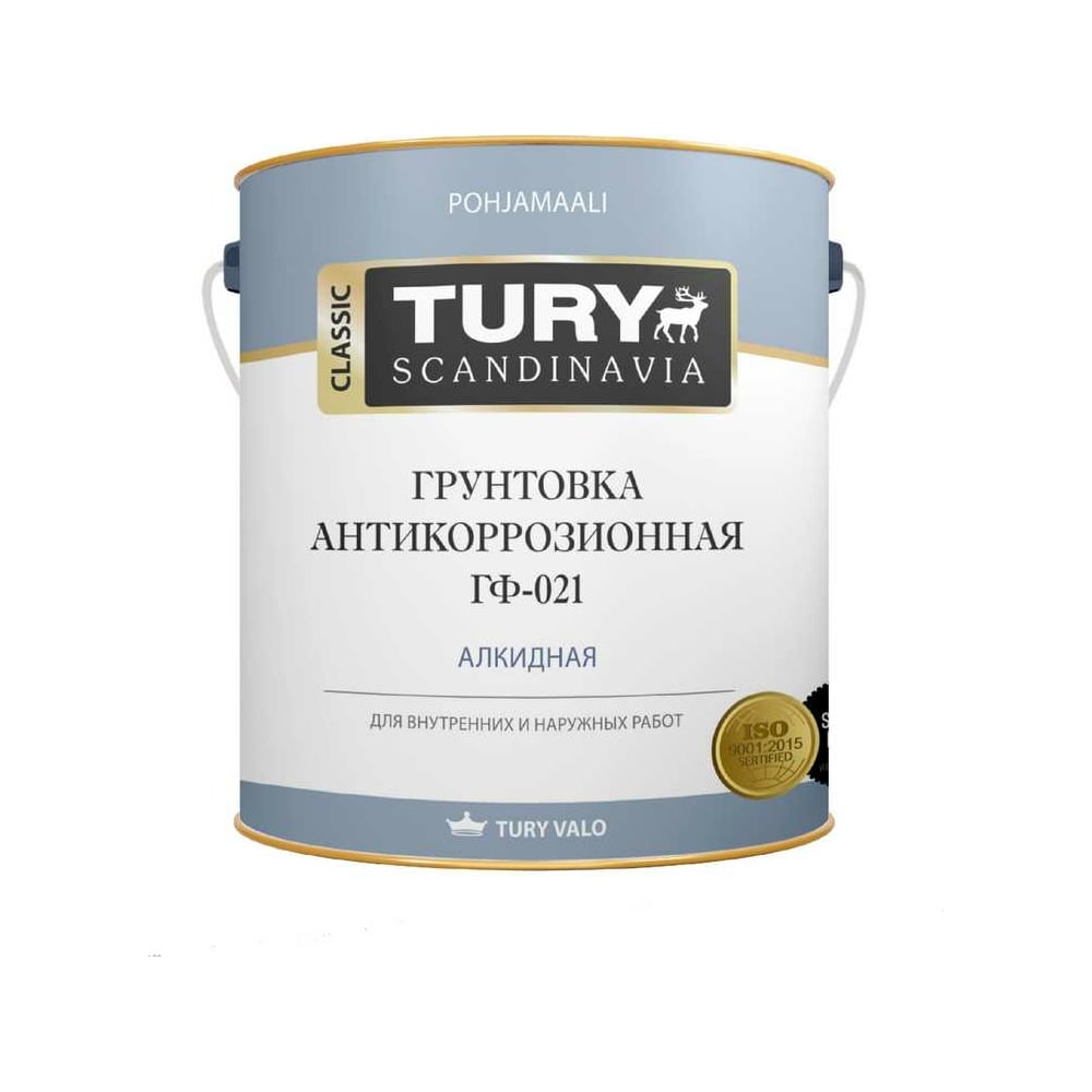 Грунт TURY ГФ-021 красно-коричневый, 2,4 кг 20009766 - выгодная цена ...