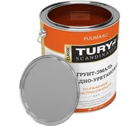 Грунт-эмаль TURY АУ по ржавчине 3 в 1 красно-коричневая (RAL 8012), 0,9 кг 20013211