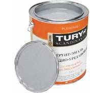 Грунт-эмаль TURY АУ по ржавчине 3 в 1, серая (RAL 7040), 2 кг T1-00007193