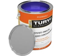 Грунт-эмаль TURY АУ по ржавчине 3 в 1 синяя, 0,9 кг 2005934