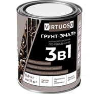 Грунт-эмаль 3 в 1 по ржавчине Virtuoso PREMIUM (оранжевая; 0,9 кг) 11607879