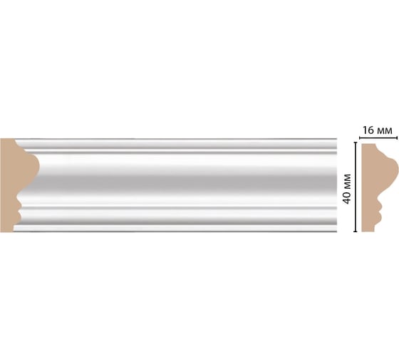Молдинг Decomaster 40x16x2400 мм D030-114 ДМ