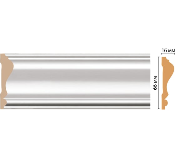 Молдинг Decomaster D022-114ДМ 66x16x2400 мм D022-114 ДМ