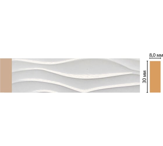 Молдинг Decomaster D044-114ДМ 30x8х2400 мм D044-114 ДМ