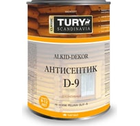 Тонирующий антисептик TURY D-9 Alkid-Dekor (белый; 0,9 л) T1-00002227