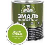 Универсальная алкидная эмаль Эксперт (полуматовая; светло-зеленая; 2,5 кг) 31362