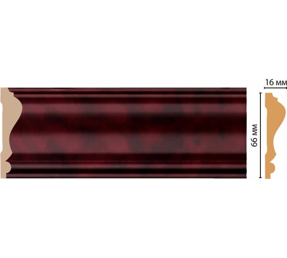 Молдинг Decomaster 66x16x2400 мм D022-62 ДМ
