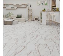 Виниловый пол с подложкой Lamiwood AQUAMARINE (Мрамор Примо; класс 43; 5 мм, микрофаска; 1,86 кв.м) M-02