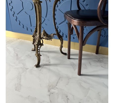 Виниловый пол с подложкой Lamiwood AQUAMARINE (Мрамор Арабеско; класс 43; 5 мм, микрофаска; 1,86 кв.м) M-03