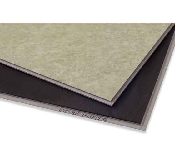 Виниловый пол с подложкой Lamiwood AQUAMARINE (Травертин Асти; класс 43; 5 мм, микрофаска; 1,86 кв.м) M-06