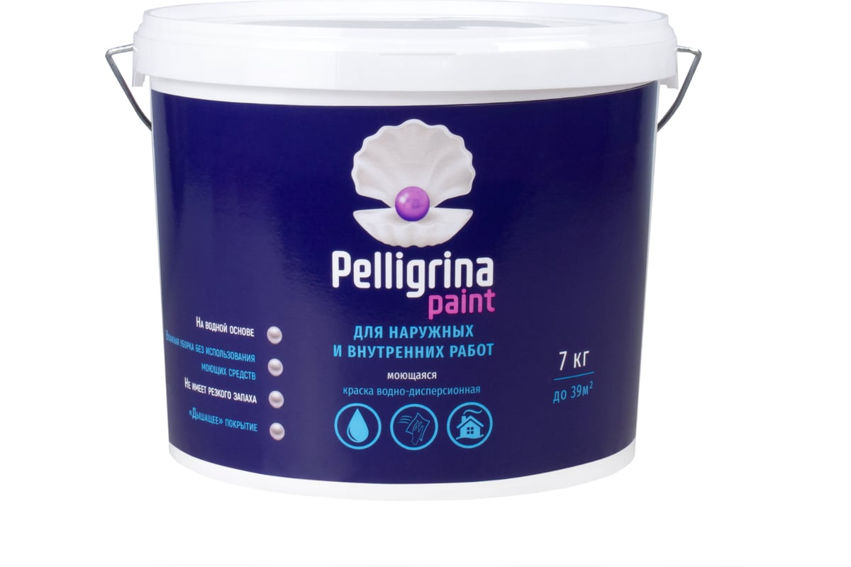 Акриловая краска PELLIGRINA PAINT для наружных и внутренних работ ...