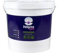 Интерьерная акриловая краска PELLIGRINA PAINT влагостойкая, белоснежная, 25 кг 231225