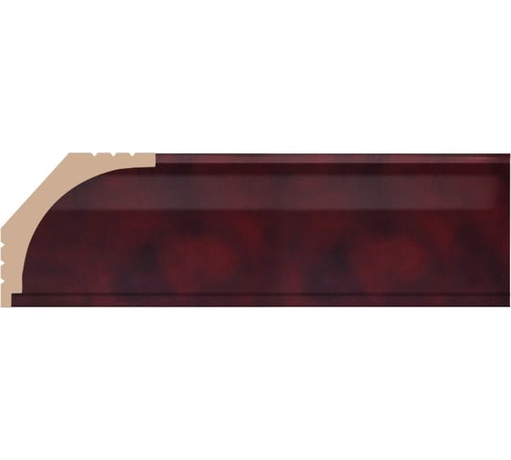 Плинтус потолочный Decomaster 43x43x2400 мм D109-62 ДМ