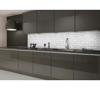 Кухонный фартук на стену ООО Оптион Мрамор Бельканто (3000x600 мм; термоперевод) 80382