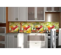 Кухонный фартук на стену ООО Оптион Фрукты (3000x600 мм; термоперевод) 7151