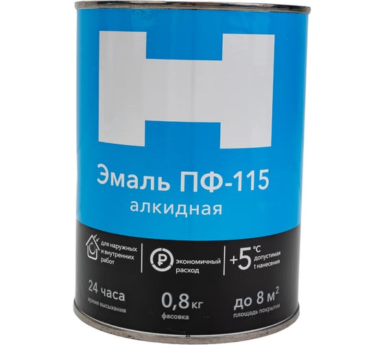 Эмаль HAMMERTON ПФ-115 кремовая, 0.8 кг 211008 241502 1
