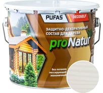 Лессирующий антисептик для дерева Pufas белый Decoself 2,7л тов-200294