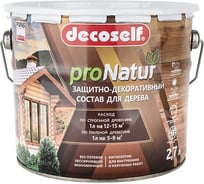 Лессирующий антисептик для дерева Pufas белый Decoself 2,7л тов-200294