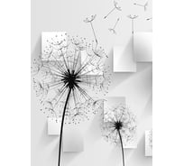 Фотообои Студия фотообоев Силуэты одуванчиков, 200x270 см, 2 полотна 1219289