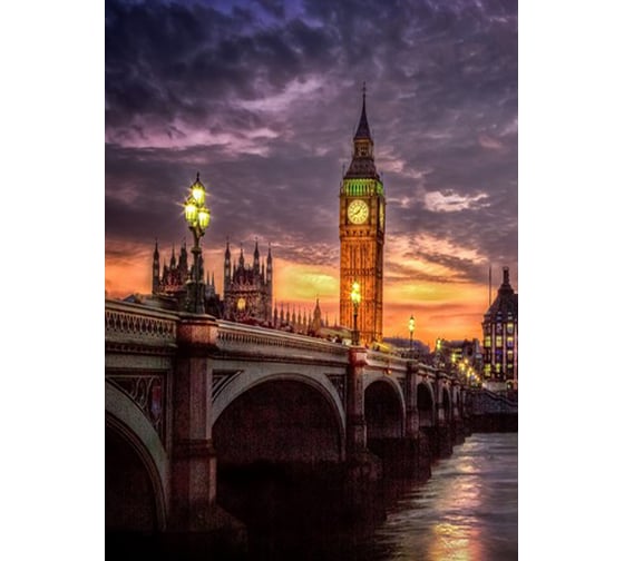Фотообои Студия фотообоев Панорама Лондона, 200x270 см, 2 полотна 1201091 1