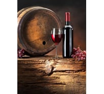 Фотообои Студия фотообоев Красное вино, 200x270 см, 2 полотна 1200940