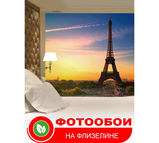 Фотообои Студия фотообоев Эйфелева башня, 200x270 см, 2 полотна 1201102