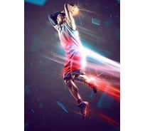Фотообои Студия фотообоев Баскетбол. Коллаж, 200x270 см, 2 полотна 1209355