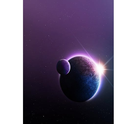 Фотообои Студия фотообоев Далекая планета, 200x270 см, 2 полотна 1206193