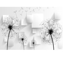 Фотообои Студия фотообоев Силуэты одуванчиков, 400x270 см, 4 полотна 1419289