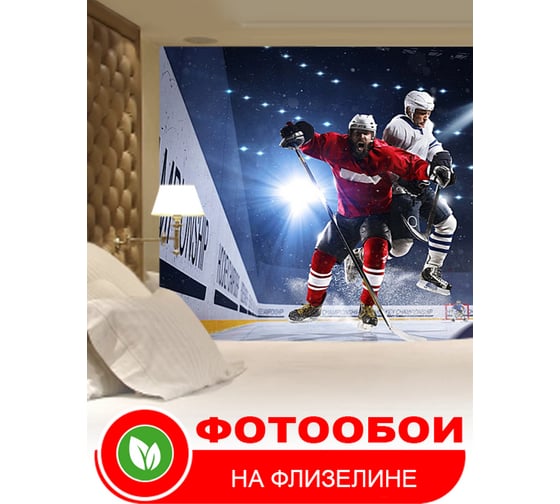 Фотообои Студия фотообоев Хоккей на льду, 400x270 см, 4 полотна 1409691